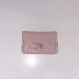 Juicy Couture Pink Card Holder with Logo